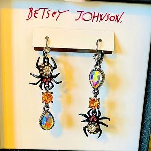 HALLOWEEN Betsy Johnson earrings, new in the box.